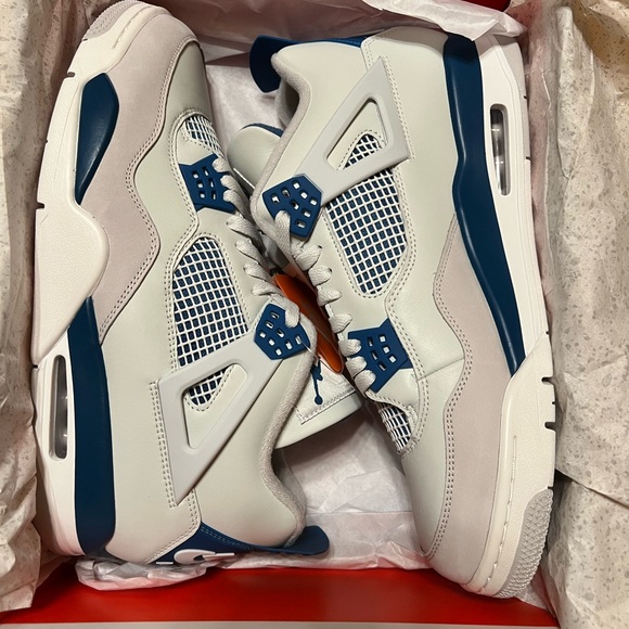 Nike Air Jordan 4 Retro Military Industrial Blue FV5029-141 Mens Size 13 - Picture 5 of 7